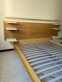 Letto matrimoniale con testiera Mandal Ikea