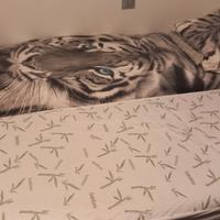 2 letti singoli con rete ortopedica