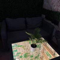 Tavolo “Infinity” artigianale grigio