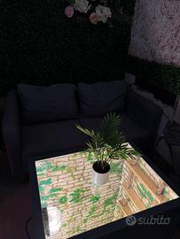 Tavolo “Infinity” artigianale grigio