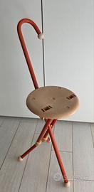 Sgabello da passeggio pieghevole Ulisse