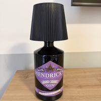 Lampada da tavolo artigianale in bottiglia di Gin