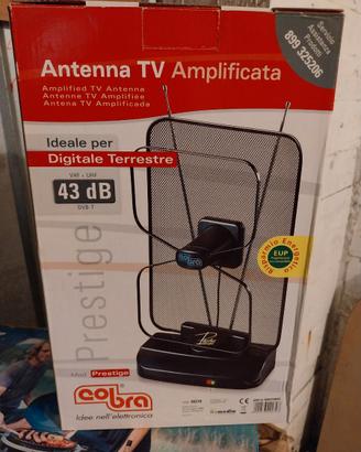 Antenna TV portatile amplificata Cobra