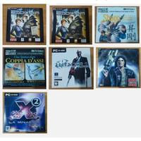 set 7 cd rom giochi e demo per pc vintage