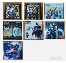 set 7 cd rom giochi e demo per pc vintage