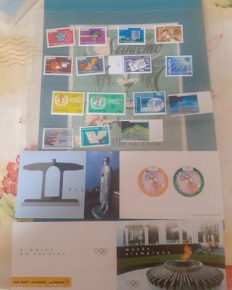 Francobolli Svizzera Nuovi + libretti Folon
