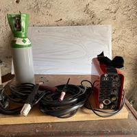 SALDATRICE TELWIN TIG 155 DC 230V KIT VALIG.ALU