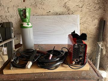SALDATRICE TELWIN TIG 155 DC 230V KIT VALIG.ALU