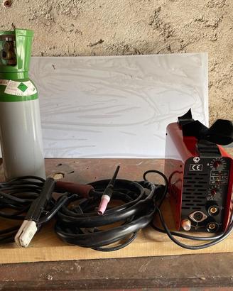 SALDATRICE TELWIN TIG 155 DC 230V KIT VALIG.ALU