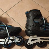 roller Blade dechatlon tg.43   set protezioni tgxl