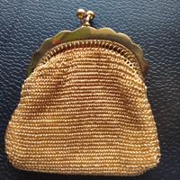 Borsellino portamonete dorato