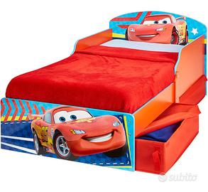 Lettino CARS rosso con cassetti sotto letto