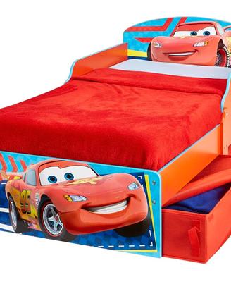 Lettino CARS rosso con cassetti sotto letto