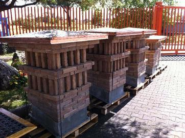 Comignolo in mattoni e rame