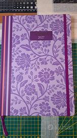 Agenda Settimanale 2027 Floreale Lilla Rigida NEW