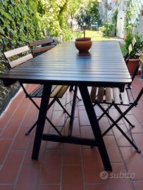 tavolo da esterno con 4 sedie 