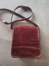 Borsello tracolla uomo vero cuoio made in italy