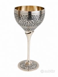 Calice in ottone argentato, in confezione gift