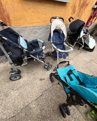 4 Passeggini e 2 Trasportini da spalla e petto