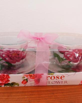 Set 2 tazze con piattino 