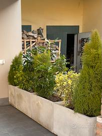 Fioriere in cemento da giardino