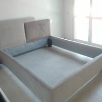 Letto matrimoniale di design con rete ortopedica 