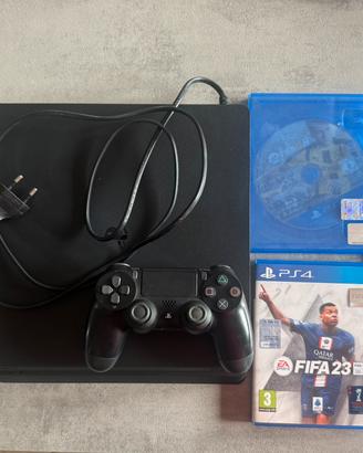 Play station 4 + joystick+ 3 giochi