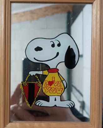 Cornice a specchio di Snoopy del Milan 