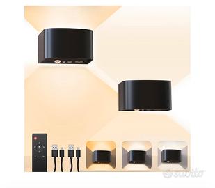 COPPIA LUCI LED CON TELECOMANDO