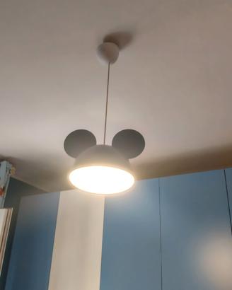 tenda, bastone e lampadario topolino x cameretta 