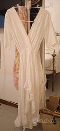 Vestito bianco lungo donna 