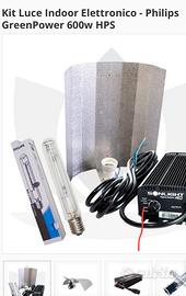 Kit completo Lampada per coltivazione 600watt