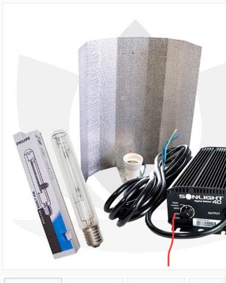 Kit completo Lampada per coltivazione 600watt