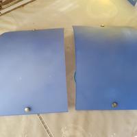 coppia di applique  in vetro