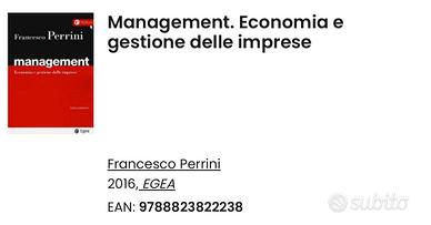 Management: Economia e gestione delle imprese