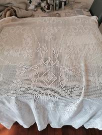 tovaglia fatta a mano uncinetto filet