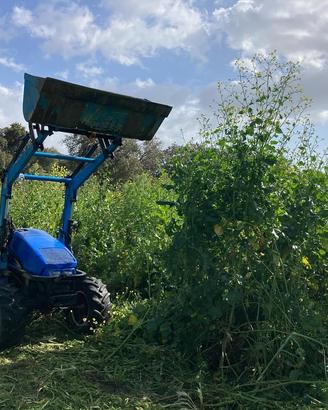 TRATTORE NEW HOLLAND TCE 55  + CARRELLO + TRINCIA