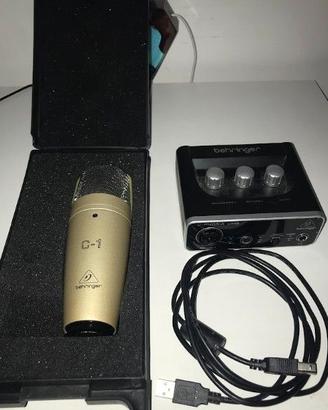 Scheda audio + Microfono + Asta braccio + Gadjets