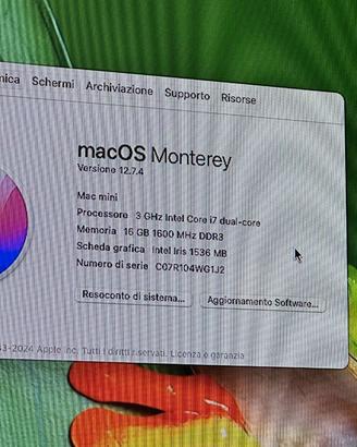 Mac mini fine(2014) i7 16Gb 2T model A1347