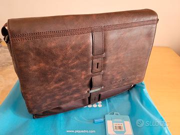 Borsa Cartella Messenger Piquadro pelle porta PC