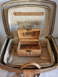 Set 2 valige e beauty case trolley vintage anni 70