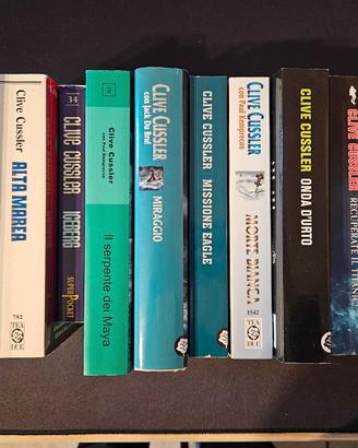Lotto di 10 libri di Clive Cussler