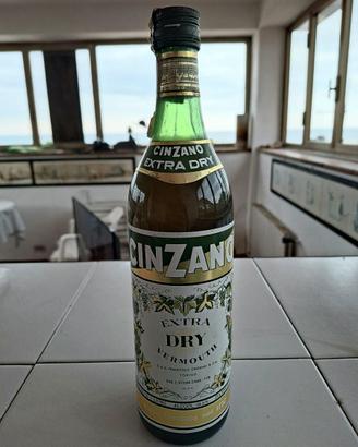 Bottiglia vintage Cinzano Extra Dry, anni '50