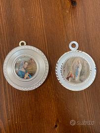 Collezionismo, 2 medaglioni in argento anni’70