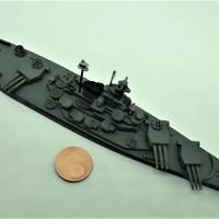 Corrazzata south dakota bb-57 miniatura 1:1250