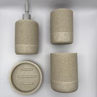 SET DA BAGNO EFFETTO PIETRA BEIGE