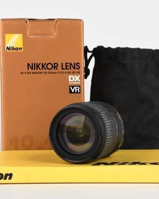 Nikon 18-105mm f3.5-5.6 G ED VR USATO GARANTITO PE