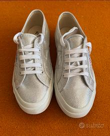 Superga 2750-LAMEW Grey Silver