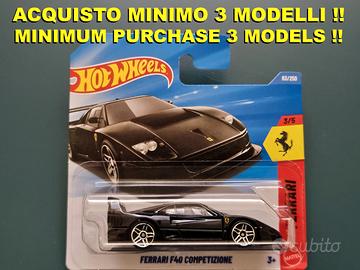 Hot Wheels Ferrari F40 competizione nera