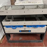 Scaffale attrezzato furgone